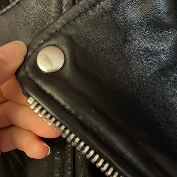 Maje leather jacket - genuine leather size 40 (S/M) - Picture 7 of 14